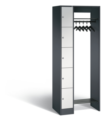C+P Vestiaire à casiers Classic avec 5 casiers, largeur 740 mm
