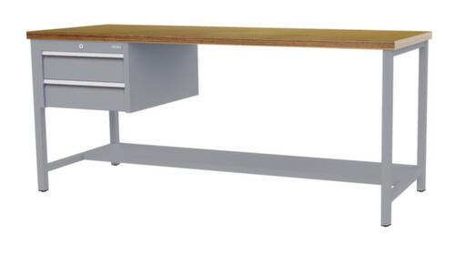 Bedrunka + Hirth Établi, 2 tiroirs, 1/2 tablette