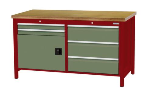 Bedrunka + Hirth Établi, 5 tiroirs, 1 armoire