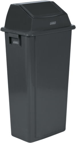 Poubelle murale, 80 l, gris