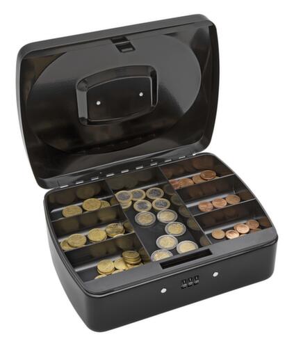 WEDO caisse, 7 compartiments à monnaie, serrure à combinaison