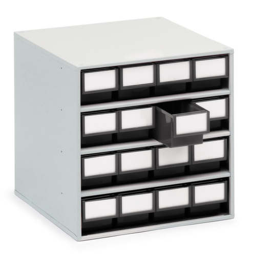 Treston bloc à tiroirs ESD, 16 tiroir(s), gris/noir
