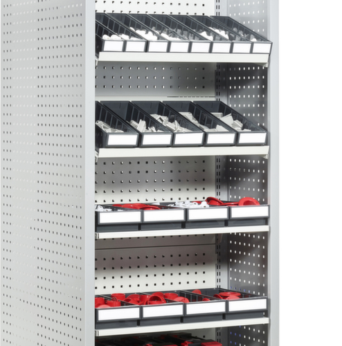 Treston bac compartimentable ESD, noir, profondeur 300 mm