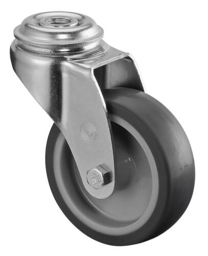 BS-ROLLEN Roulette pour machines thermoplastique non tachante, force 75 kg, TPE bandage