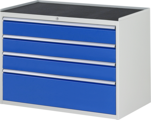 RAU Armoire à tiroirs Serie 7000, 4 tiroir(s), RAL7035 gris clair/RAL5010 bleu gentiane
