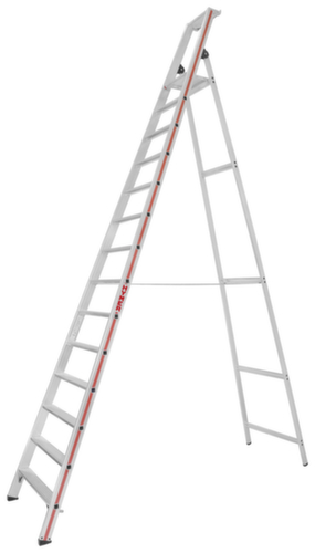 Hymer escabeau industriel 8026 avec plateforme, 14 à profilés antidérapants