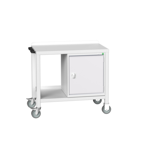 bott Établi mobile verso, 1 armoire, 1/2 tablette, 1 poignée, RAL7035 gris clair/RAL7035 gris clair