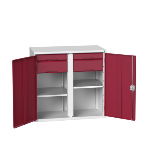 bott Armoire universelle verso avec tablettes et tiroirs, largeur 1050 mm