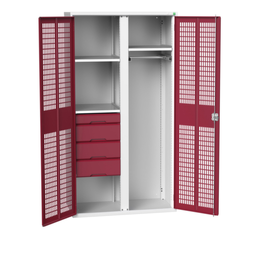bott armoire à portes battantes verso avec fentes d’aération, largeur 1050 mm