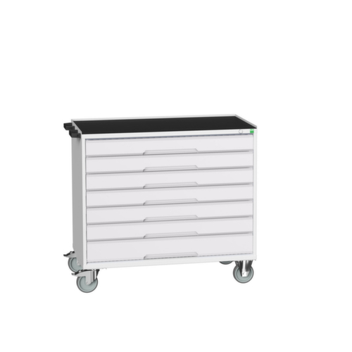 bott Chariot à outils verso, 7 tiroirs, RAL7035 gris clair/RAL7035 gris clair