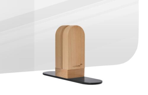 Legamaster cloison de table ELEMENTS en verre acrylique, hauteur x largeur 600 x 1200 mm