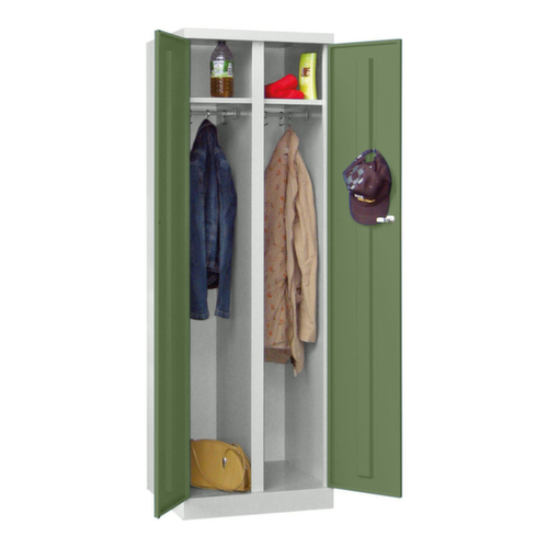 PAVOY Armoire à vêtements/linge Basis Plus à 2 compartiments, largeur de compartiment 300 mm