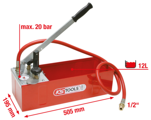 KS Tools Pompe de test de pression