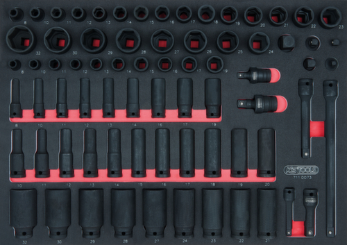 KS Tools Jeu de douilles à chocs SCS 3/8"+1/2"