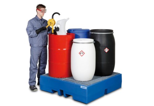 Bac de rétention classic-line pour fûts de 200 litres