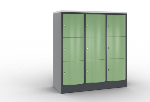 C+P armoire multicases Resisto, 9 compartiments