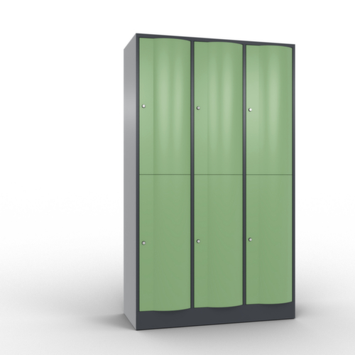 C+P armoire multicases Resisto, 6 compartiments