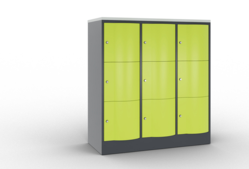 C+P armoire multicases Resisto, 9 compartiments