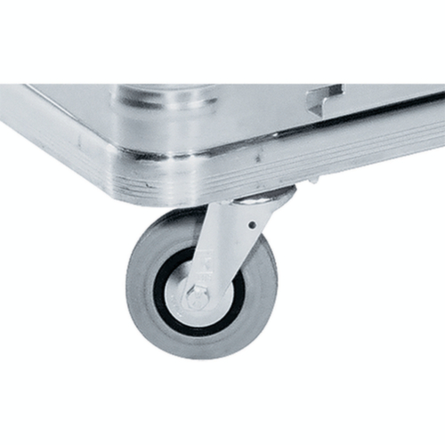 ZARGES Chariot conteneur W 171 en aluminium, plateau 1250 x 700 mm, capacité 1050 l