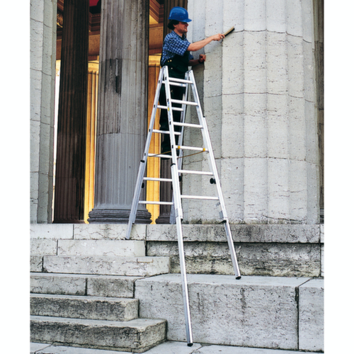 ZARGES Escabeau pour escaliers, 2 x 8 échelons