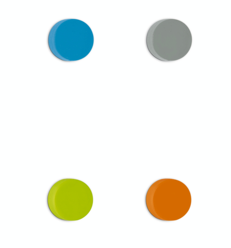 Aimant rondelle néodyme, triés selon les couleurs, hauteur x Ø 9 x 14,6 mm