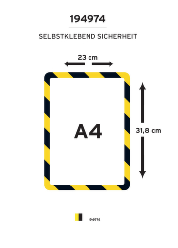 tarifold Cadre d'affichage Magneto tview Safety Line