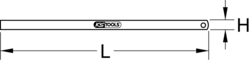 KS Tools Flexible steel rule