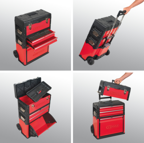 KS Tools Boîte à outils mobile en plastique-acier