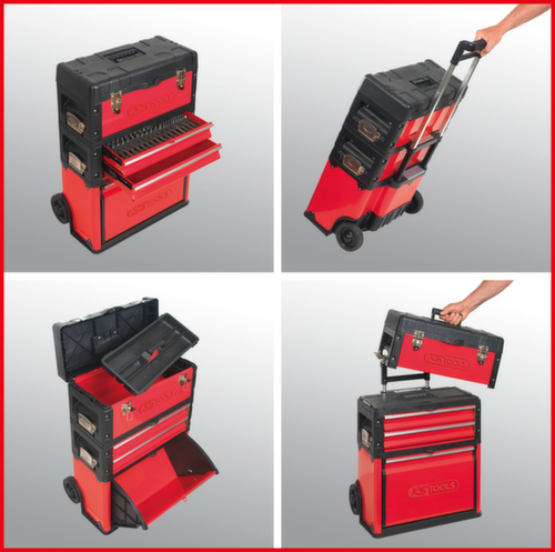 KS Tools Boîte à outils mobile en plastique-acier