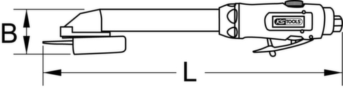 KS Tools Mini meuleuse de tige à air 1/4" SlimPOWER