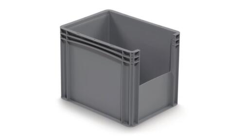 bac gerbable norme Europe 100 % recyclé, gris, capacité 30 l