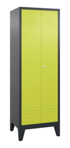 C+P Armoire vestiaire Classic avec 2 compartiments verrouillables ensemble, largeur de compartiment 300 mm