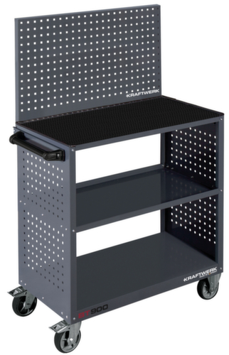 KRAFTWERK® Chariot de service BT900 40x80 avec tapis en caoutchouc