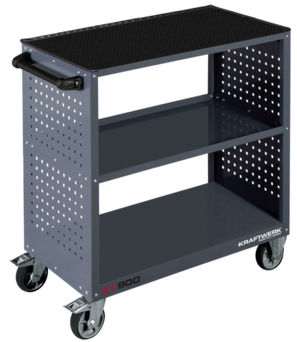 KRAFTWERK® Chariot de service BT900 40x80 avec tapis en caoutchouc