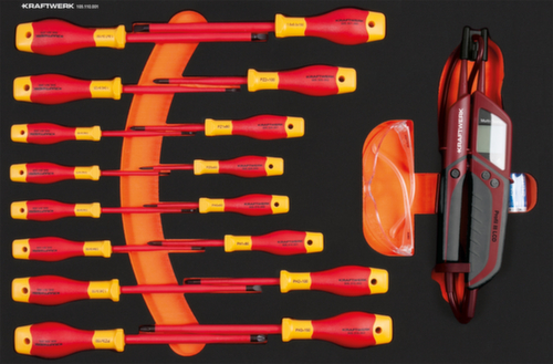 KRAFTWERK® Insert VDE avec tournevis Fente/Ph/Pz 16 pcs.