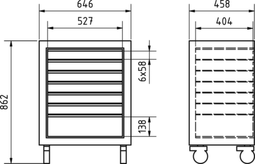 KRAFTWERK® Chariot d'atelier MOBILIO