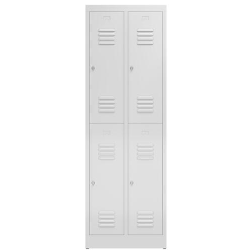 Armoire vestiaire à deux niveaux ClassiX, largeur de compartiment 295 mm