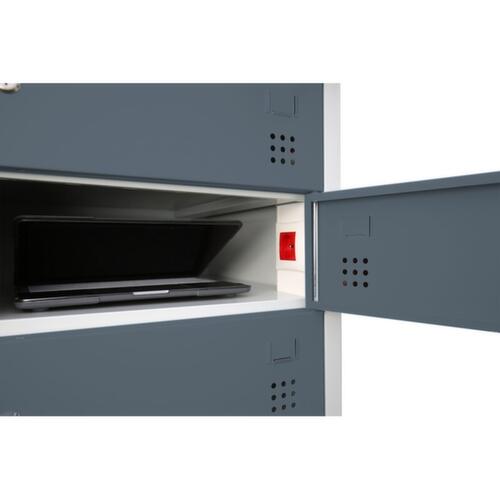 armoire pour ordinateur portable, RAL7035 gris clair/RAL7016 gris anthracite