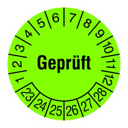 Plaquette de contrôle ronde sans couleur de l'année