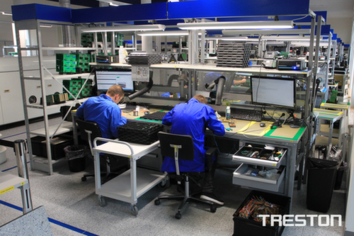 Treston Tablette inférieure pour desserte de rangement pour poste de travail, largeur x profondeur 700 x 500 mm