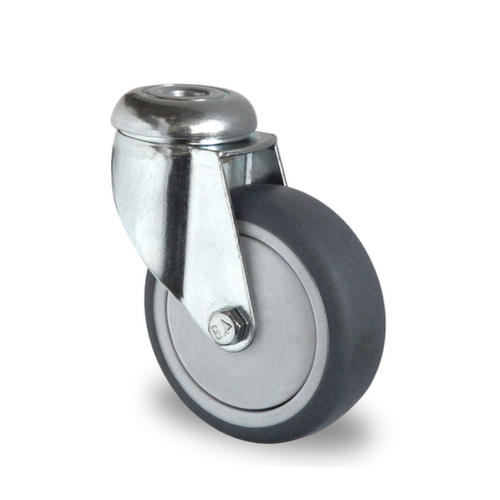 Cascoo Roulette pivotante avec trou de fixation