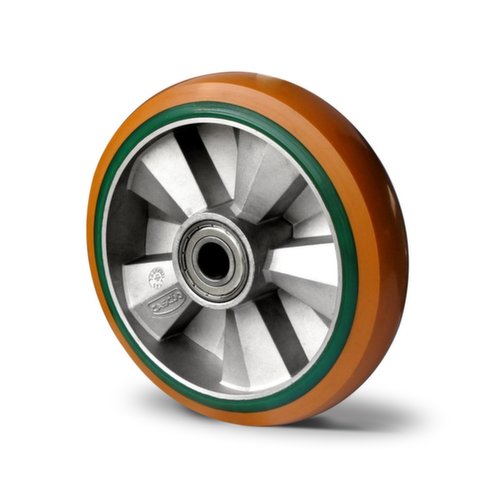 Cascoo Roue encastrable, force 800 kg, polyuréthane bandage