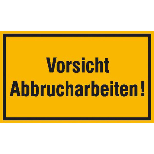 panneau indicateur SafetyMarking® pour les chantiers, « Attention Travaux de démolition ! »