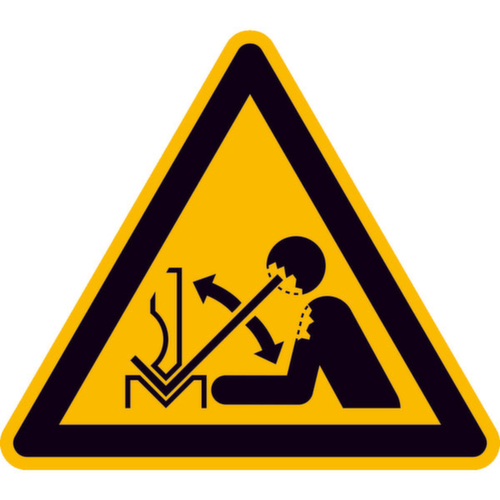 panneau d'avertissement SafetyMarking® Risque de projection de pièce hors de la presse