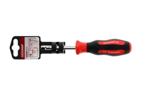 R38950001 Poignée carrée enfichable 1/4" 62mm 2K-poignée