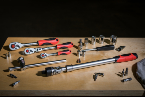 GEDORE R60110009 Cliquet télescopique articulé à 2 composants 1/2 430-580 mm