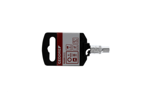 R41000603 Douille 1/4" 6 pans 6 mm Longueur 25 mm