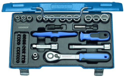 D 30 PME-20 Jeu de clés à douilles 3/8" 40 pièces IN-IS-PH-PZ-TX-XZN