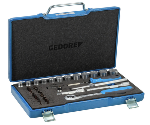 D 30 PME-20 Jeu de clés à douilles 3/8" 40 pièces IN-IS-PH-PZ-TX-XZN