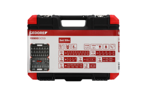 GEDORE R59003059 Jeu de douilles 3/8" 6-24mm 59 pièces